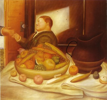 Bonjour Fernand Botero Peinture à l'huile